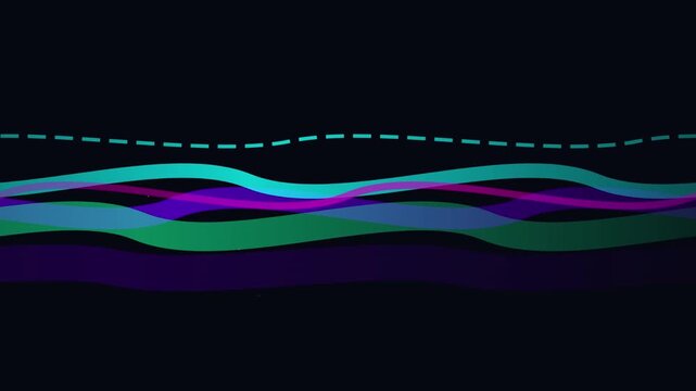 abstract ribbon waves flowing modern motion background