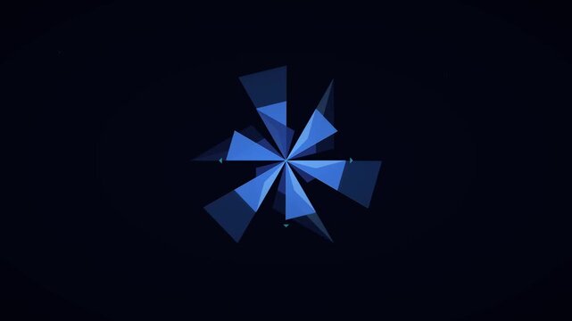 abstract origami folding shapes modern motion background