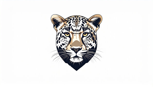 Leopard head vector illustration