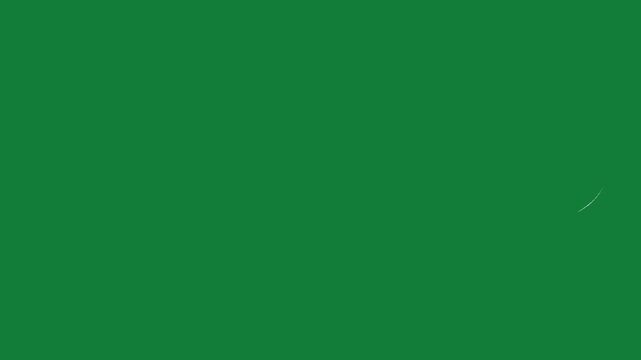 vector white lines wind effect on green screen, UI motion graphics. alpha adjustment layer, smooth animated line filter, 2d animation