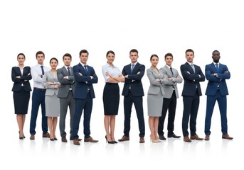 Fototapeta premium Business People Standing Together Confident Office Team