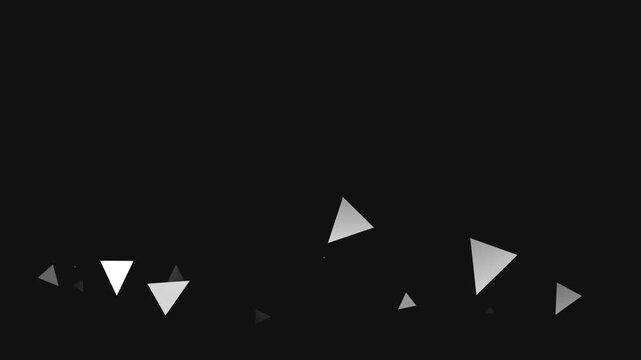 Abstract Flying Polygon Triangles In 3D Space
