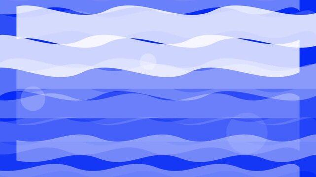 abstract fluid wavy lines scrolling on bright blue