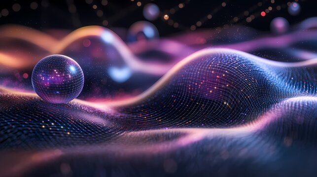 Quantum Foam Microstructure​ poster background