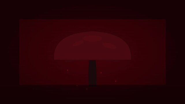 abstract dragon blood tree oozing on crimson background
