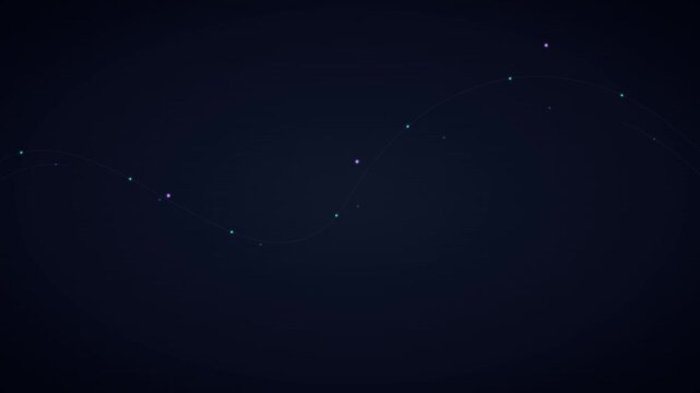 abstract 3d wave particle emitter flow background