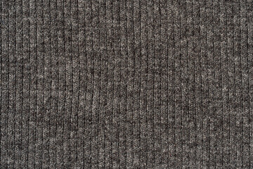 Gray ribbed fabric texture in close up. © Anastassiya 