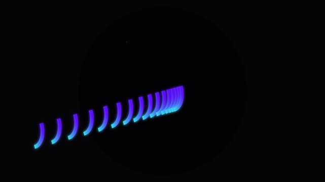 Abstract 3D Gradient Slinky Coil Motion Background Design