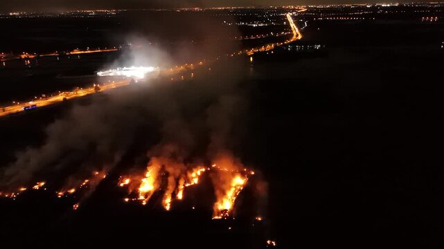 Climate change, Agriculture burning release carbon night time