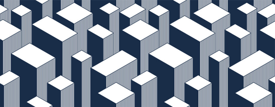 City buildings seamless background, cityscape architecture skyscrapers endless pattern, vector art of urban theme continuous pattern.