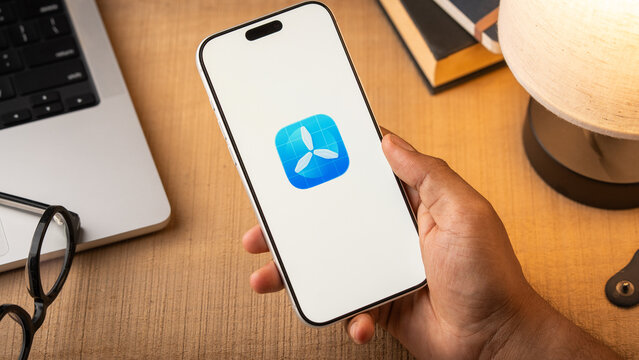 Apple Testflight app logo is displayed on a smartphone screen in Bangalore, India, on May 15, 2026
