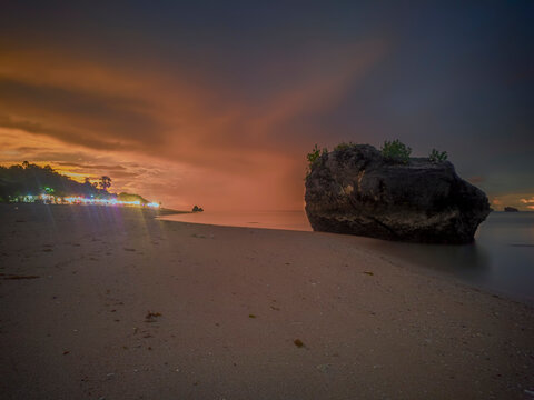 Embers of Dusk at Tiang Bendera Beach, Rote Island &mdash; where twilight glows softly over the silent shore