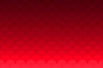 Red Fish Scales, Dragon Skin, Roof Tiles Abstract Geometric Pattern Background For Chinese New Year, Christmas, or festive Asian-themed creative projects. Japanese or Chinese waves  © Wulandari