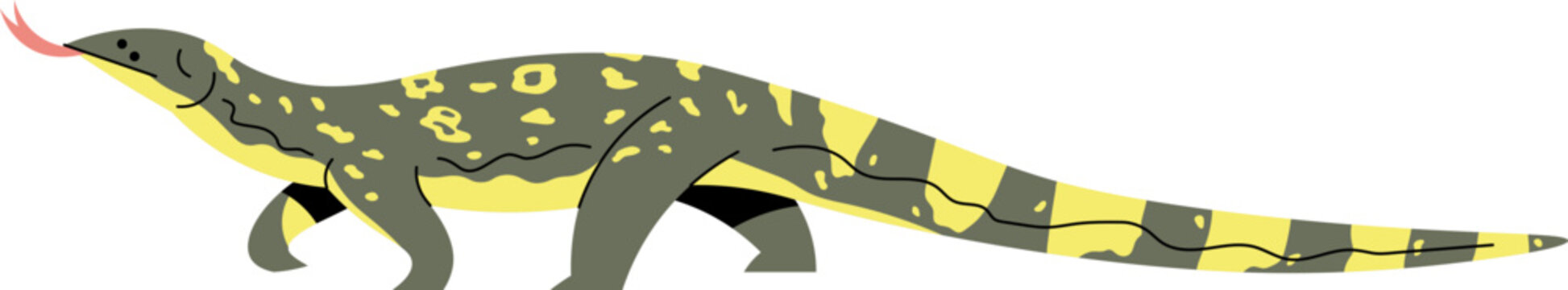 Illustration of a Monitor Lizard