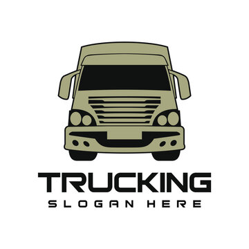 Truck logo design template illustration vector