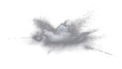 Fototapeta premium Explosive particle burst, abstract dispersion, dynamic disintegration, ethereal cloud effect.