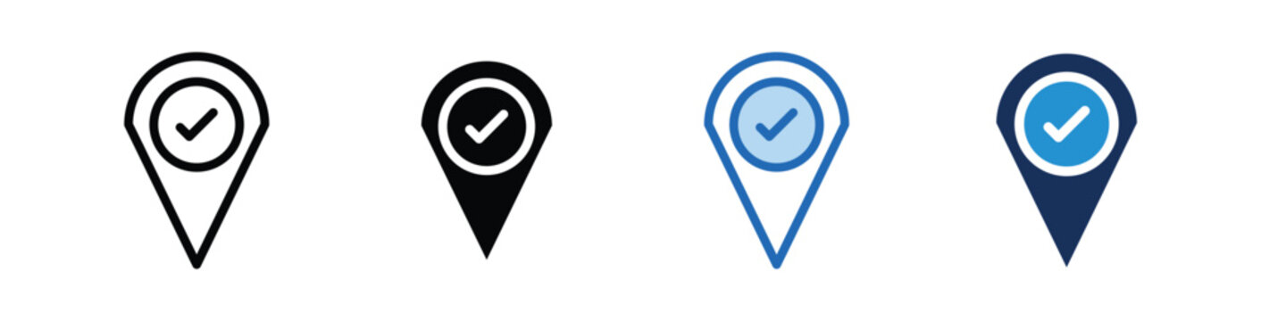 Location  icon Collection With Multiple Styles