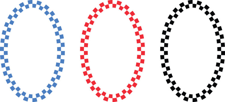 Colorful pixelated circles on transparent background vector graphics