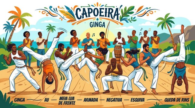 Capoeira Ginga: Brazilian Martial Art Dance