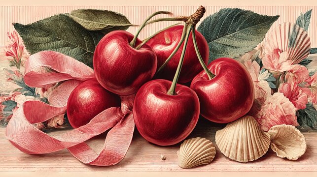 Fresh Fruit Still Life Composition