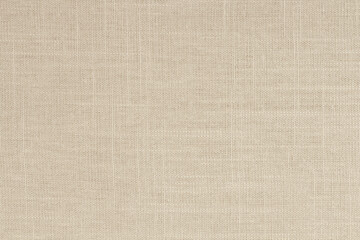 Fototapeta premium Brown linen fabric cloth texture for background, natural textile pattern.
