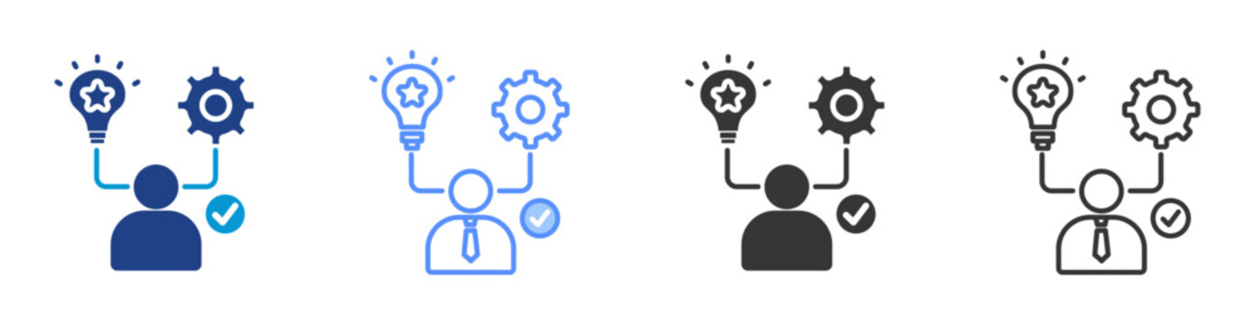 Manager icon set multiple style collection	
