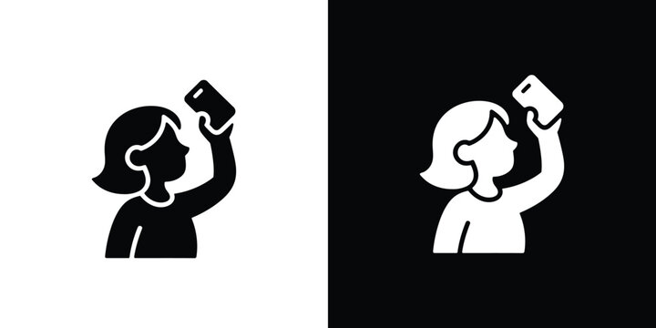 Black and white of two people in profile with speech bubbles profile view communication
