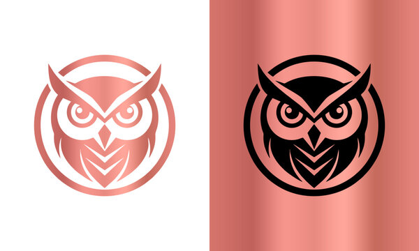 Angry Owl Face Vector Illustr...