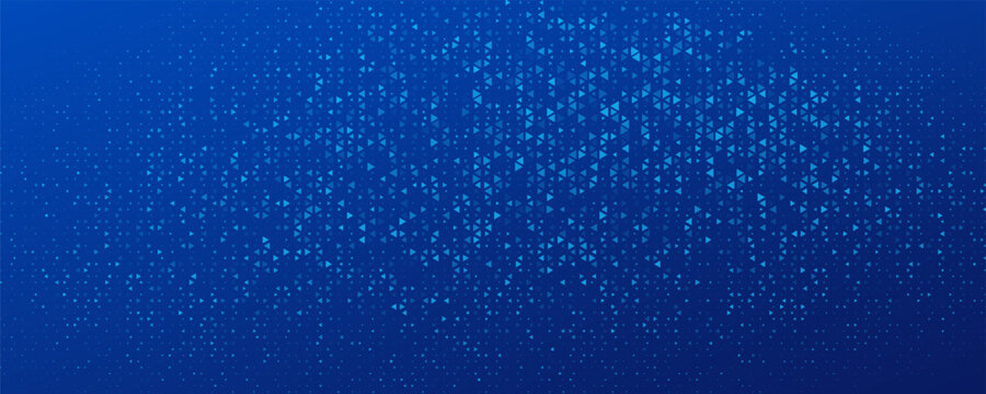 Art & IllustrationBlue Tech Finance Fintech Background Abstract Pixel Pattern. Abstract Business Tech Science Random Squares Mosaic Vector Backdrop