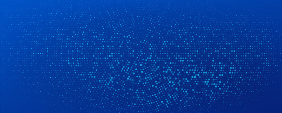 Art & IllustrationBlue Tech Finance Fintech Background Abstract Pixel Pattern. Abstract Business Tech Science Random Squares Mosaic Vector Backdrop