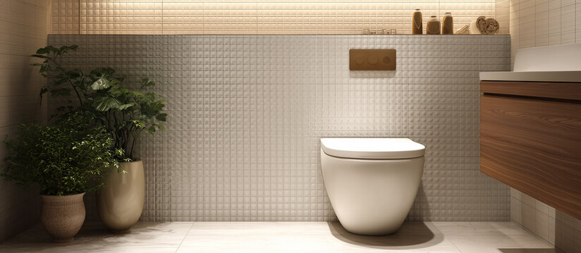 contemporary bathroom with mininalism desc