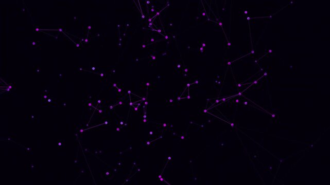 Flawless seamless loop of abstract Hypercube Tesseract. Generated via code. 4K Apple ProRes 422HQ 30fps. Dark Fiber Optic background featuring Spiral Corkscrew and Nebula Void colors. Left copy space.