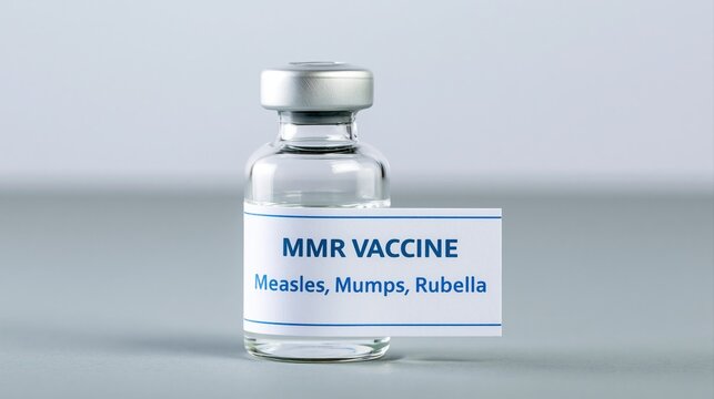 MMR Vaccine Vial for Measles Mumps Rubella