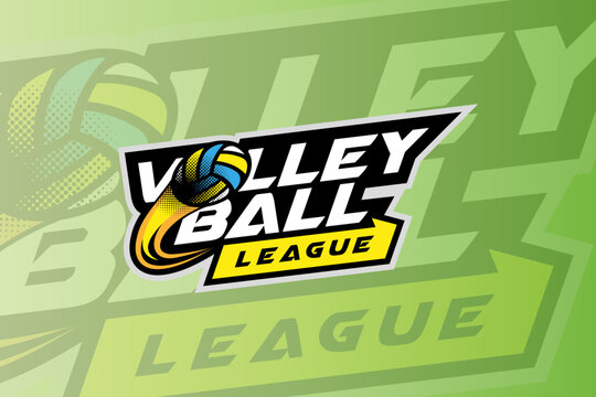 Clean and Dynamic Sports League Emblem Design with Modern Typography