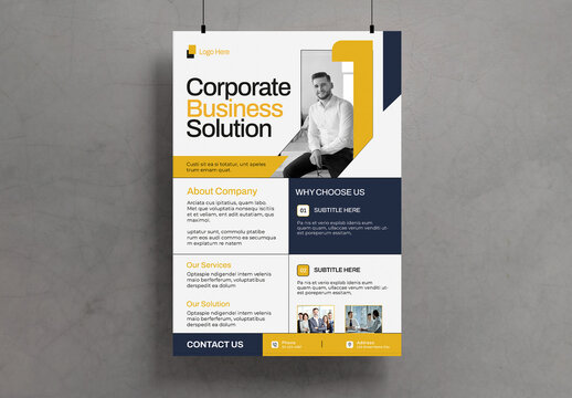 Corporate Business Solution Flyer Template