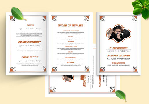 Funeral Program Template