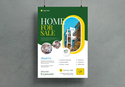 Modern Home For Sale Flyer Template