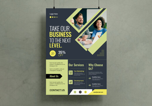 Take Our Business To The Next Level Flyer Template
