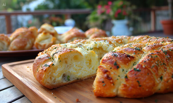 Garlic bread meal