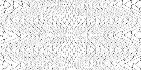 Curved net pattern. Seamless design for sportswear or equipment like soccer goals, volleyball nets, basketball hoops, hockey nets. © Refa