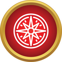 Obraz premium Wind rose icon representing travel, cartography, and finding the correct path