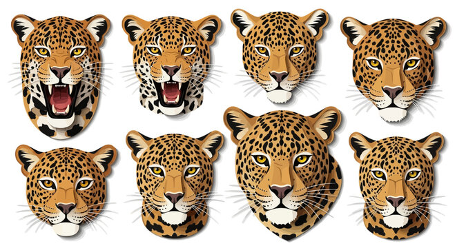 Jaguar Heads Collection: Fierce and Majestic Big Cat Portraits