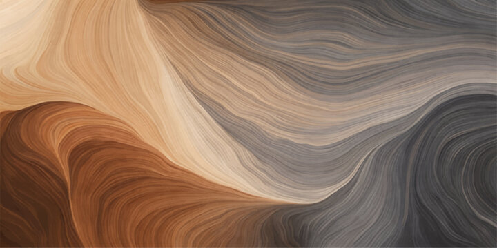 Brown wood and hair texture blended with red sandstone canyon waves in Antelope Canyon Arizona desert background texture art
