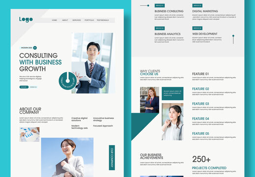 Business Landing Page Design Layout