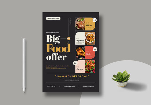 Food Poster Template Layout