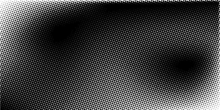 halftone dot abstract background. black circle lines pattern. Futuristic technology concept. Suit for cover, poster, banner, brochure, header, website