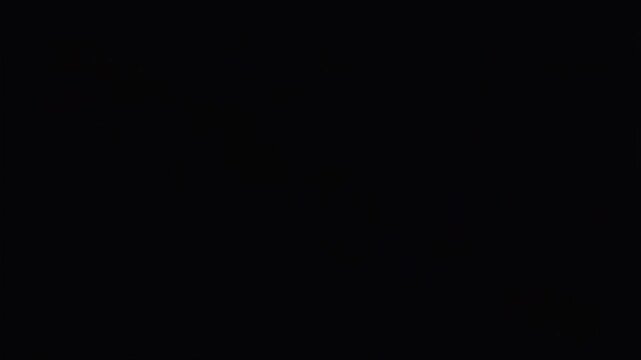 Lightning bolt strike flashing across dark night sky creating intense glowing electrical energy discharge in a cinematic motion sequence