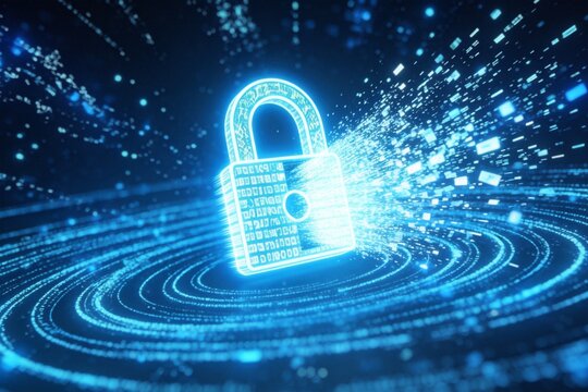 Digital security lock with binary code