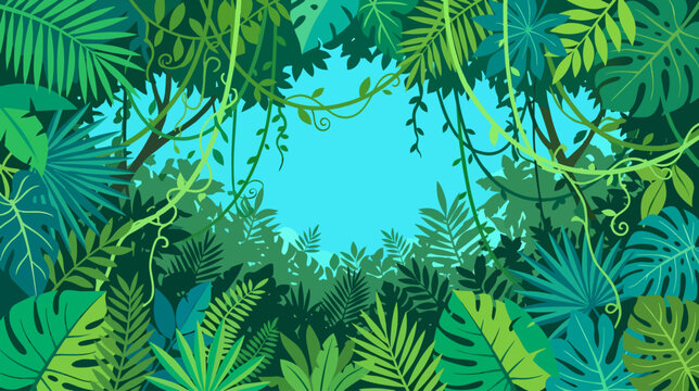 Rainforest Canopy Tropical Background