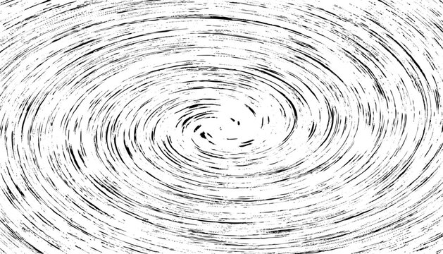 Abstract Grunge Spiral Swirl Texture Background with Circular Brush Stroke Pattern